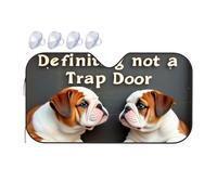 Sun Shade For Car Two Puppies: Definitely Not A Trap Door Car Windshield Sunshade Sun Shade For Car Window Window Sun Shade For Car(76x140cm)