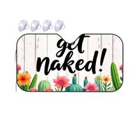 Sun Shade For Car Unleash Your True Self: Get Naked! Car Windshield Sunshade Sun Shade For Car Window Window Sun Shade For Car(76x140cm)