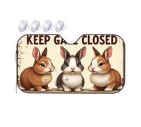 Sun Shade For Car Window Keep Gate Closed. No Matter What The Rabbits Say! Car Windshield Sunshade Blackout Shade Car Visor Extender Sun Blocker(70x130cm)