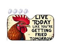 Sun Shade For Car Window Live Today Like You'Re Getting Fried Tomorrow Car Windshield Sunshade Blackout Shade Car Visor Extender Sun Blocker(70x130cm)