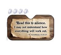 Sun Shade For Car Window Read This In Silence. Car Windshield Sunshade Blackout Shade Car Visor Extender Sun Blocker(70x130cm)