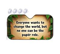 Sun Shade For Car Windshield Make Your Mark: Don'T Be Just Paper! Car Windshield Sunshade Sun Cover For Car Windshield Umbrella Car Shade Fr(70x130cm)