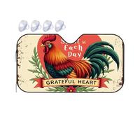 Sun Shade For Car Windshield Start Each Day With A Grateful Heart Car Windshield Sunshade Sun Cover For Car Windshield Umbrella Car Shade Fr(76x140cm)