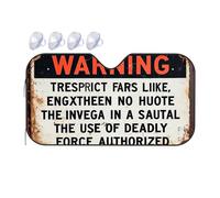 Sun Shade For Car Windshield Warning: Authorized Use Of Deadly Force In High-Risk Situations Car Windshield Sunshade Sun Cover For Car Windshield Umbrella Car Shade Fr(76x140cm)