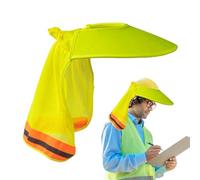 Sun Shade for Hard Hat, Breathable Safety Visor 19.69x12.6 Inches, Adjustable Anti-UV Helmet Cover, Lightweight Neck Protector for Gardening, Fishing, Construction, Roofing, Landscaping, Outdoor Work