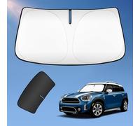 Sun Shade for Mini Countryman Cooper F60 SUV 2017-2024 2017-2024 2-Layer 2-Ply 240T Silver Coating Foldable Sun Visor Blocking UV Rays Car Accessories