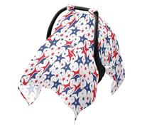 Sun Shade for Stroller Black Out Bassinet Sun Shade,Protects from Dust and Snow Us Red Blue Stars