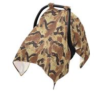 Sun Shade for Stroller Black Out Net Cover,Travel Accessories Animal Python Fur Print Brown