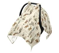 Sun Shade for Stroller Breathable Stroller Bug Net,Protects from Dust and Snow Horse in The Desert