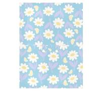 Sun Shade for Stroller Fit Stroller Blackout Cover,Protects from Dust and Snow Cartoon Cute White Floral Pattern