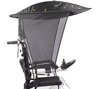 Sun Shade Rain Cover, Electric Wheelchair Umbrella Canopy Awning, Umbrella Chair Clamp, UV Resistant Protection, Wheelchair Folding Canopy Umbrella Stand for Most Wheelchairs,Summer,Wheelcha