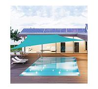 Sun Shade Sail 2x3m Sun Sail Rectangle UV Block Sunscreen Awning Canopy Waterproof Sunshade Cloth for Patio Garden Outdoor Balcony Yard Swimming Pool - Lake Blue