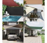 Sun Shade Sail 3.6x3.6x3.6m Light Grey/White 100% Polyester Oxford Triangular UV