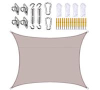 Sun Shade Sail 3M X 6M Rectangle Outdoor Resistant Water Durable Oxford Canopy Perfect for Outdoor Patio Garden Yard Backyard Lawn Swimming Pool 21 Colour,1