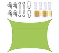 Sun Shade Sail 3M X 6M Rectangle Outdoor Resistant Water Durable Oxford Canopy Perfect for Outdoor Patio Garden Yard Backyard Lawn Swimming Pool 21 Colour,2