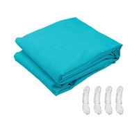 Sun Shade Sail Canopy 2x3m, 3x4m Waterproof UV Block Shade Sails Awning Outdoor Garden Patio Sunscreen with Rope, Easy to Install, Lake Blue