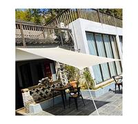 Sun Shade Sail Canopy Waterproof Outdoor Garden Patio Party Sunscreen Awning 2x3m 3x5m Rectangle Sunblock Shade Cloth 95% UV Block with Rope, Beige