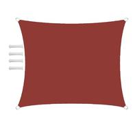 Sun Shade Sail Outdoor Waterproof Rectangular 2.5x3m Shade Sails Canopy UV Protection for Garden Patio Block With Rope Shade Sail Kit Rust Red