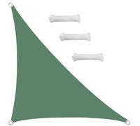 Sun Shade Sail Outdoor Waterproof Right triangle 2x2x2.8m Shade Sails Canopy UV Protection for Garden Patio Block With Rope Shade Sail Kit DunkelGreen
