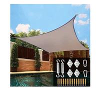 Sun Shade Sail Rectangle 10'x13' Waterproof Canopy with Rope and Hardware Kit UV Block Sunscreen Awning for Outdoor Patio Garden Backyard Balcony, Khaki