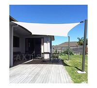 Sun Shade Sail Rectangle 3x6m Garden Balcony Shade Sails Water Resistant 98% UV Block Awnings 300D Polyester Shade Cloth with Rope for Outdoor Patio Party, White