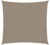 vidaXL Sunshade Sail Oxford Fabric Square 6x6 m Taupe Patio Shade Sunscreen