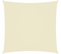 vidaXL Sunshade Sail Oxford Fabric Square 7x7 m Cream Sunscreen Shade Canopy