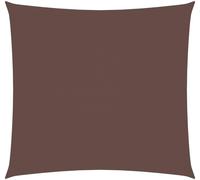 vidaXL Sunshade Sail Oxford Fabric Square 3.6x3.6 m Brown Patio Shade Canopy