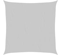 vidaXL Sun Shade Sail Awning Canopy Light Grey 4x4 m 100% Polyester Oxford