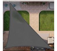 Sun Shade Sail Triangle Sun Shades Outdoor Patio 10'x 10'x 10',UV Protection Canopy, Heavy Duty,Waterproof for Outdoor Patio Garden Yard Deck Pergola(Size:4x4x5.7m,Color:Dark gray)