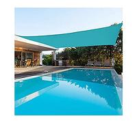 Sun Shade Sail, Waterproof 98% UV Block Sun Shade Canvas Sunscreen Fabric Awning Canopy Wear-Resistance Portable for Outdoor Garden Patio Yard, Blue