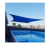 Sun Shade Sail Waterproof Awning Shade Cloth 98% UV Block Sunscreen Cover for Outdoor Garden Beach Camping Patio Pool Sun Canopy Tent Sun Shelter, Blue 2m, 3m, 4m, 5m
