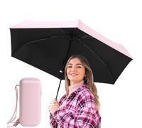 Sun Shade Umbrella Outdoor Portable 35-Inch Open Diameter, Rain | Small Lightweight &Tiny Umbrella Compact 35 Inch Travel Storage Case UPF 50 Plus UV Sun Rain Protection for Women Parasol