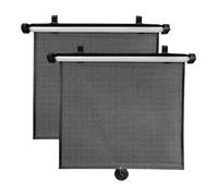 Sun Shades Car Sunshade Side Window Cover Press Button Roll Up Heat-Insulating Side Window Curtain Car Retractable Roller Sunshade car Window Sun Shades