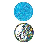 Sun Shapes Wall Decors Mold Large Round Sun Silicone Pendant Molds for Resin Crafting and Jewelry Making Supplies Resin Art