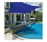 Sun Shelters Sun Shade Sail Rectangle 10'X16', 98% UV Block Waterproof Shade Cloth, Wind-Proof Sunscreen Awning Canopy for Outdoor Garden Patio, Blue, Various Sizes