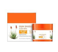 Sun Shield Aloe Vera Face Cream SPF 30+ - 50g | UVB Sunscreen Protection | Ultra Protective, Lightweight & Non-Greasy | Soothes & Hydrates | For All Skin Types