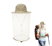 Sun Shield Fishing Cap with Net, Nylon Breathable Mesh Outdoor Hat for Protection, Adjustable Drawstring Neck Flap, Lightweight Camping Hiking Gardening Headwear for Men Women