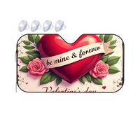 Sun Shield For Car Windshield Be Mine & Forever: A Valentine'S Day Heartfelt Greeting Car Windshield Sunshade Car Window Sun Shade Sun Visor(70x130cm)