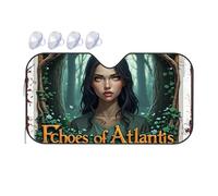 Sun Shield For Car Windshield Echoes Of Atlantis: A Journey Through Time Car Windshield Sunshade Car Window Sun Shade Sun Visor(70x130cm)