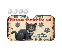 Sun Shield For Car Windshield Platt Isodo: Please Don'T Let The Cat Out... Another What It Car Windshield Sunshade Car Window Sun Shade Sun Visor(76x140cm)