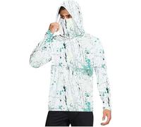 Sun Shirts for Men Hooded Long Sleeve Fishing Shirts with_Mask Sun Protection Hoodies Rash Guard Long Sleeve Breathable Lightweight Cooling Shirt Athletic Running Shirt