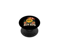 Sun Sips Retro Vacation PopSockets Adhesive PopGrip