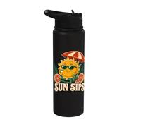 Sun Sips Retro Vacation Stainless Steel Insulated Water Bottle