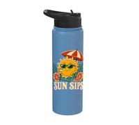 Sun Sips Retro Vacation Stainless Steel Insulated Water Bottle