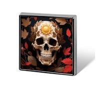 Sun Skull Decorated Lapel Pin Brooches Square Fashion Brooch Pin Cute Button Badges Alloy Button Pins Enamel Pins Metal Pinback for Hat Shirt Clothing Bags