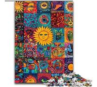 Sun Smiling Collage Jigsaws Puzzles 1000 Pieces for Adults Gifts, for Age 14 Years And over Stress Relief Christmas Game Presents for Women (size 26x38cm)