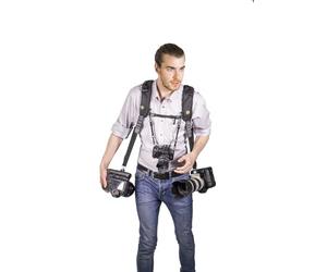 SUN-SNIPER Professional Camera Strap ROTABALL DOUBLE-PLUS-HARNESS, Black (SSN-RB-DPH)