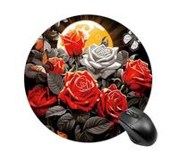 Sun-Soaked Colors Mouse Pad Round Laptop Mouse Mat Cute Computer Mousepad Keyboard Pad Non-Slip Desk Pads for Gaming Office Work Home