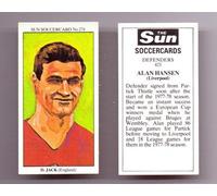 Sun Soccercards No 274 - Arsenal Bolton Wanderers DAVID JACK football card